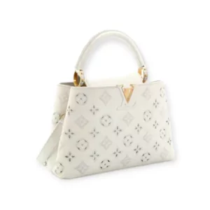 Luxury Louis Vuitton Capucines Bag Monogram Cutout Broderie Leather BB Reps
