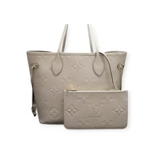 Luxury Louis Vuitton Neverfull MM Crème Beige Reps