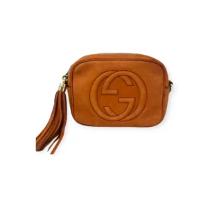 Luxury Gucci Brown Leather Soho Disco Crossbody Bag Reps