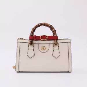 Luxury Gucci Diana small shoulder bag White Handbag Reps