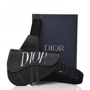 Luxury Christian Dior Grained Calfskin Logo Saddle Messenger Bag Reps