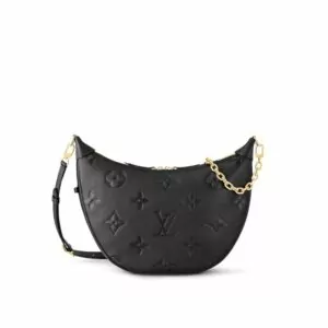 Luxury Louis Vuitton Loop Hobo Creme Black Reps