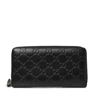 Luxury Gucci Guccissima Signature Zip Around Wallet Reps