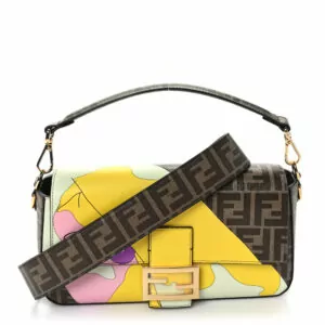 Luxury Fendi Glazed Fabric FF 1974 Hairdo Girls Reps